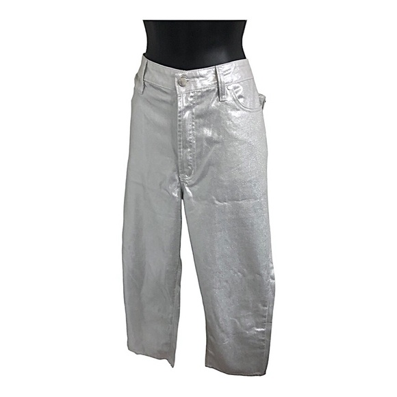 Rebecca Minkoff silver shimmery crystal studded pants size 16 brand new - Picture 8 of 9